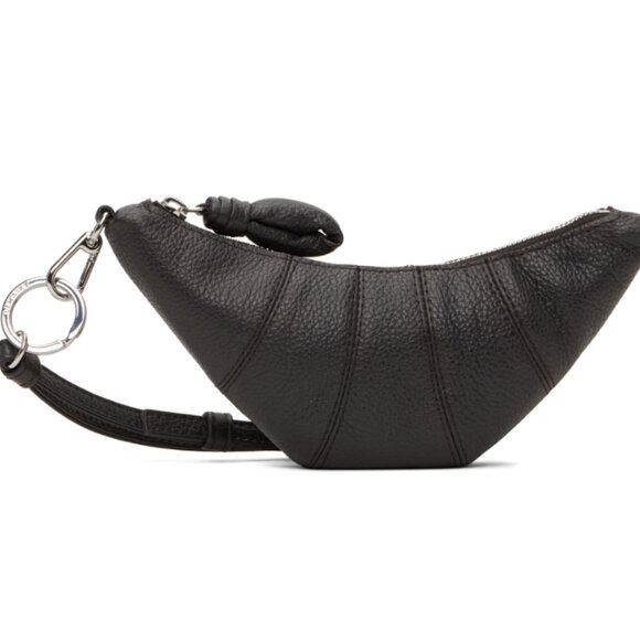 BNWT SS25 LEMAIRE CROISSANT COIN POUCH BLACK - Picture 1 of 10